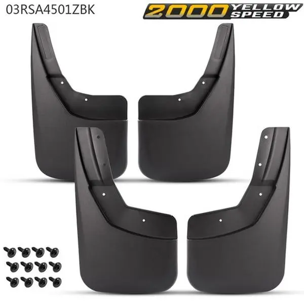 ALLGOOD 4-Pieces Front/Rear Mudguards Set Pack, Heavy Duty Molded Fit Splash Guards for Chevrolet Silverado 1500 2014-2018 Accessories, Factory Direct Pricing, Limited Lifetime Guarantee