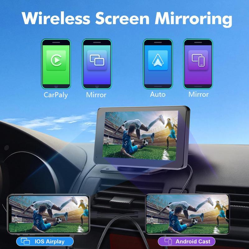 2026 Upgraded Wireless CarPlay in-car screen: Compatible for both Android and Apple, creating a seamless in-car entertainment experience GPS Navigation  tiktok discounts products automotive Smart gadgets para carro wire carplay plug device auto upgrade