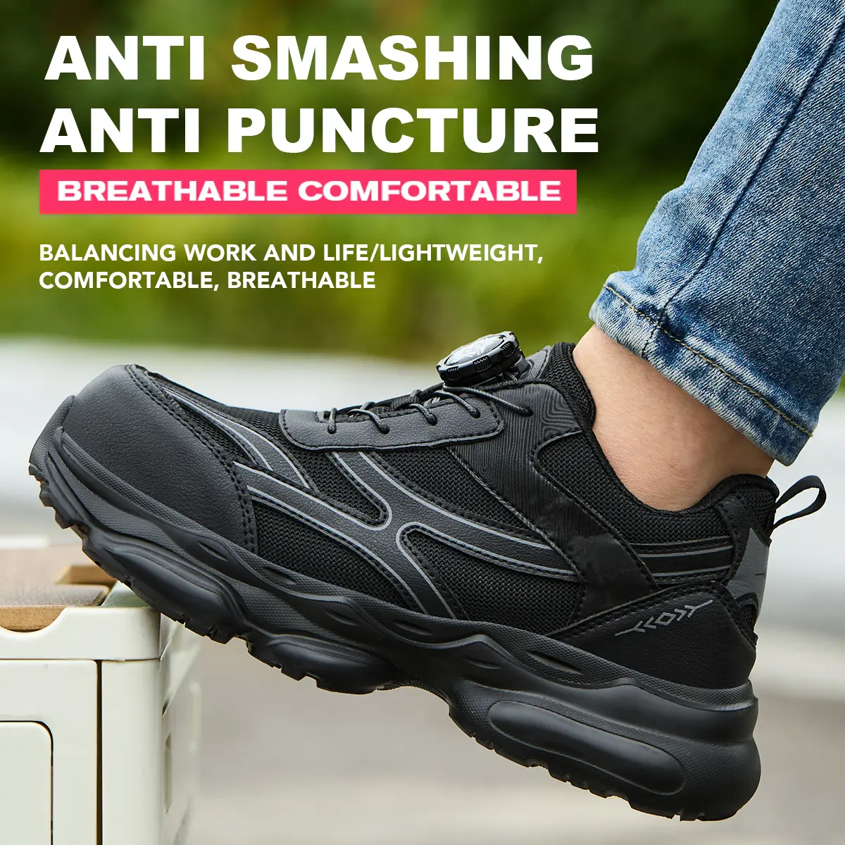 Safety shoes women's anti-smashing steel head anti-piercing Kevlar low-top tooling women's shoes protection outdoor construction workshop industrial women's work shoes,shoes for back to school,back to school shoes
