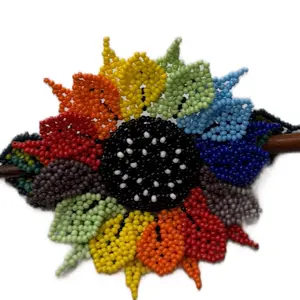 Beaded hair clips hand made in Mexico - broche de cabello hecho a mano - artesanía mexicana