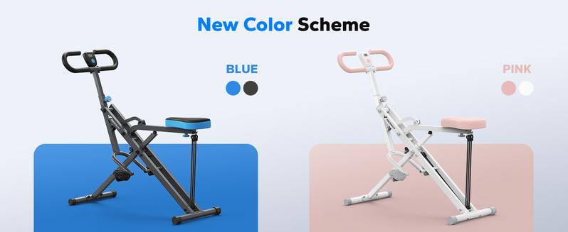 MERACH Squat Machine Glutes Workout Adjustable Resistance Foldable Exercise Equipment Leg Exercise Machine Rowing Machine