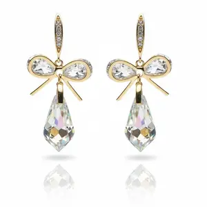 Elegant zircon drop earrings, designed specifically for women. | S925 silver ear studs, hypoallergenic material. Perfect for everyday wear, parties, or as a gift for girls.