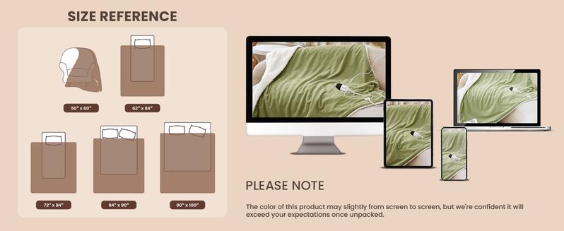 【Best Gift】BLUNIQUE Heated Electric Waffle Sherpa Fleece Blanket Fast Heating 6 Levels 4H Auto-Off ETL-Certified Premium Waffle Sherpa Electric Blanket Automatic