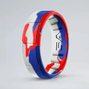 Soul of Adventure USA Camo Silicone Ring for Active Lifestyle and Everyday Wear
