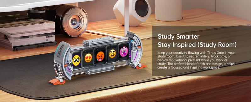 Divoom Times Gate - Cyberpunk Gaming Setup Digital Clock with Smart APP Control, WiFi Connect, RGB LED Display, Personalized Dashboard, Pixel Art for Gaming Room & Office Decor Sliver Divoom Times Gate - Cyberpunk Gaming Setup Digital Clock with Smart APP Control, WiFi Connect, RGB LED Display, Personalized Dashboard, Pixel Art for Gaming Room & Office Decor Sliver