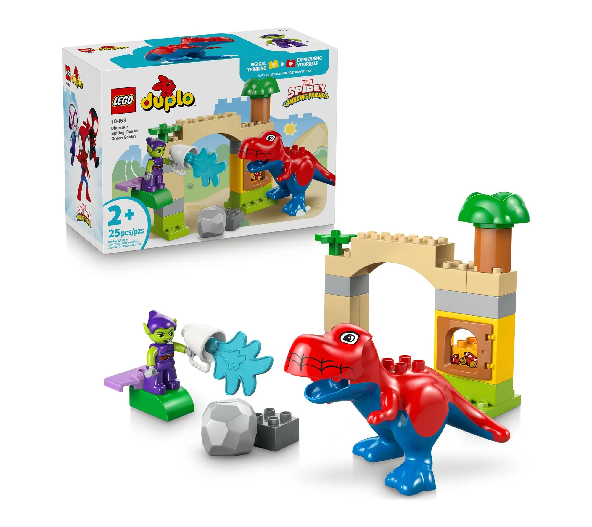 LEGO DUPLO Disney TM Dinosaur Spidey-Rex vs. Green Goblin 1046
