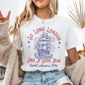 Funny So Long London Had A Good Run 4th Of July Shirt, Patriotic Shirt, Fourth Of July Tee, Trendy July 4th Shirt, Independence Day T-Shirt BVH