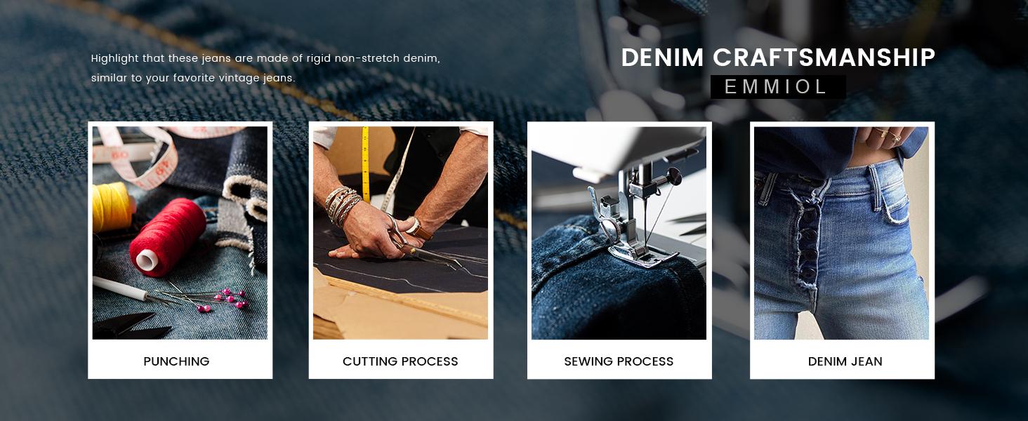 EMMIOL Wide Leg Baggy Jeans for Women – Y2K  Low Rise Denim jeans, Casual Streetwear 4 Pockets, Button Closure & Belt Loose Fit,baggy Fit Jean