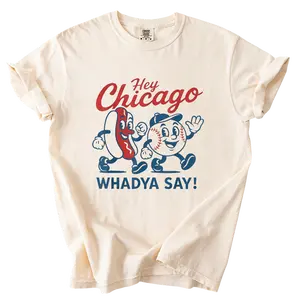 Comfort Colors T-Shirt 1717 Chicago Kids – “Hey Chicago Whadya Say”, Hey Chicago Whadya Say Cubs, Baseball Season Youth, Windy City Cubs S1 Tee