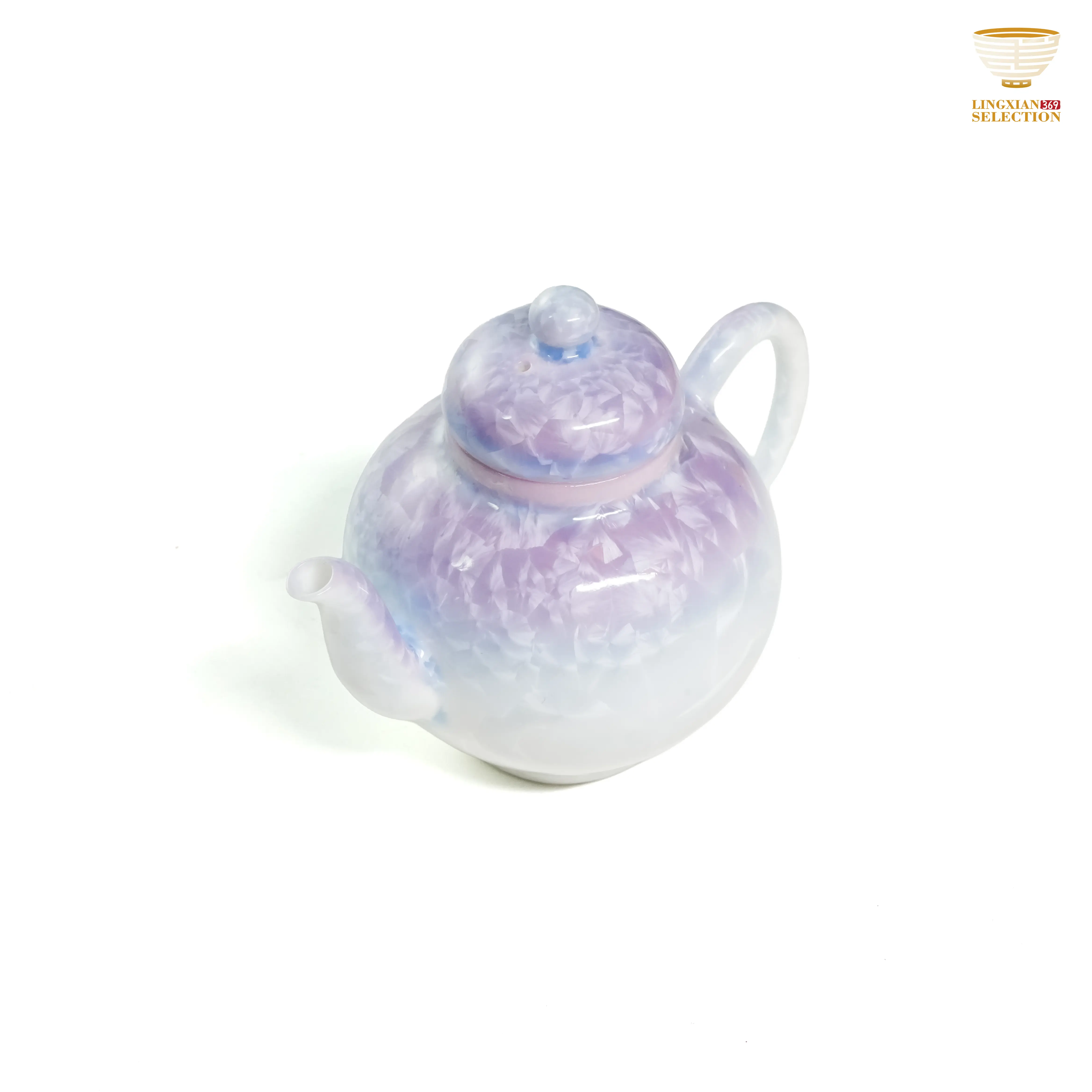 Crystal Glaze Gradient Purple Series | Teacups · Gaiwan · Teapot ·Tea Plate| Handmade Porcelain | Eastern Elegance | Collectible