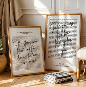 ACOTAR To the stars who listen quote unframed print | Sarah J Maas Poster | Minimalistic Bookish Quote Wall Art | Rhysand | Velaris Chapter 34