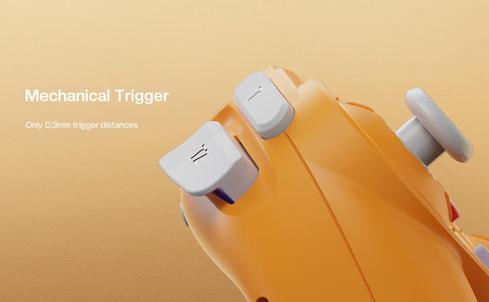 NYXI Wizard Orange Wireless Gamepad for Switch/Switch OLED/Switch 2 – Joystick, Perfect Gift for Gamers Adjustable Console Rechargeable Turbo Wired Smartphone