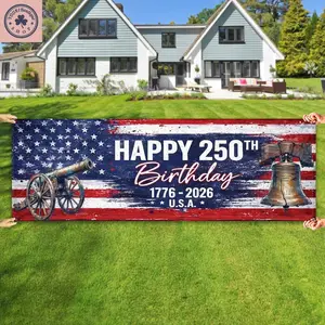 USA 250th Anniversary Banner, Independence Day 4th July Party Decoration