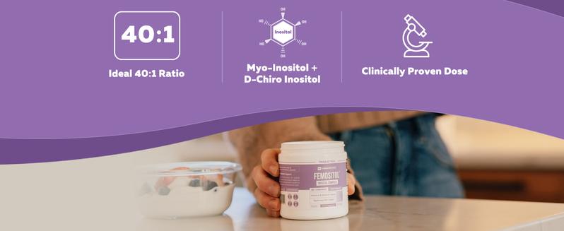 FemoSitol Powder: Inositol Supplement Powder | Myo-Inositol & D-Chiro Inositol Complex Healthcare Dietary FemoSitol Powder: Inositol Supplement Powder | Myo-Inositol & D-Chiro Inositol Complex Healthcare Dietary