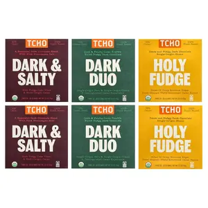 TCHO Dark Chocolate Gift Box, 18 Bars, 0.83 oz Each