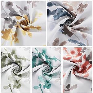 H.VERSAILTEX Blackout Tie Up Curtain - Thermal Insulated Balloon Curtain for Small Window Adjustable Kitchen Tie Up Curtain ( Rod Pocket Panel )