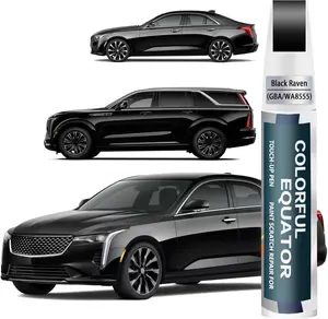 Black Raven(GBA/WA8555) Touch Up Paint Compatible with Cadillac, Car Paint Pen Scratch Repair Two-In-One Touch Up Paint, Premium Car Scratch Remover for Deep Scratches