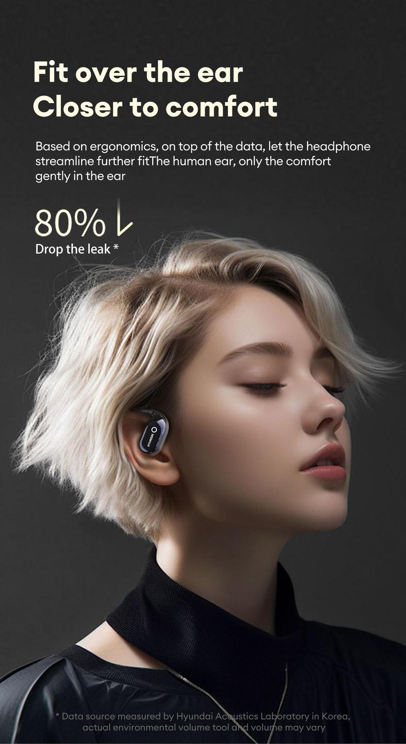 HYUNDAI HY Q18 Pro Electronic Earbud Bluetooth Headset Supports 169‑Language Translation with Full‑Color Touch Screen, Audio Wireless Headphones for Music & Phone Calls