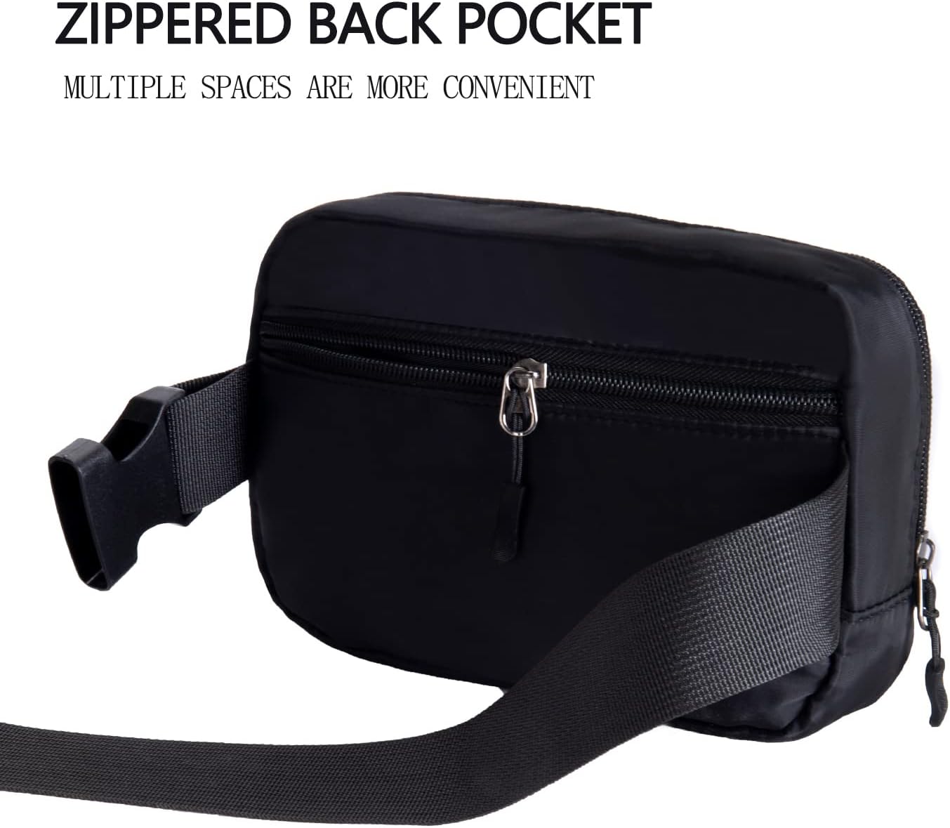 [New Deal] Belt bag Fanny pack crossbody bags for women Everywhere belt bag (black)