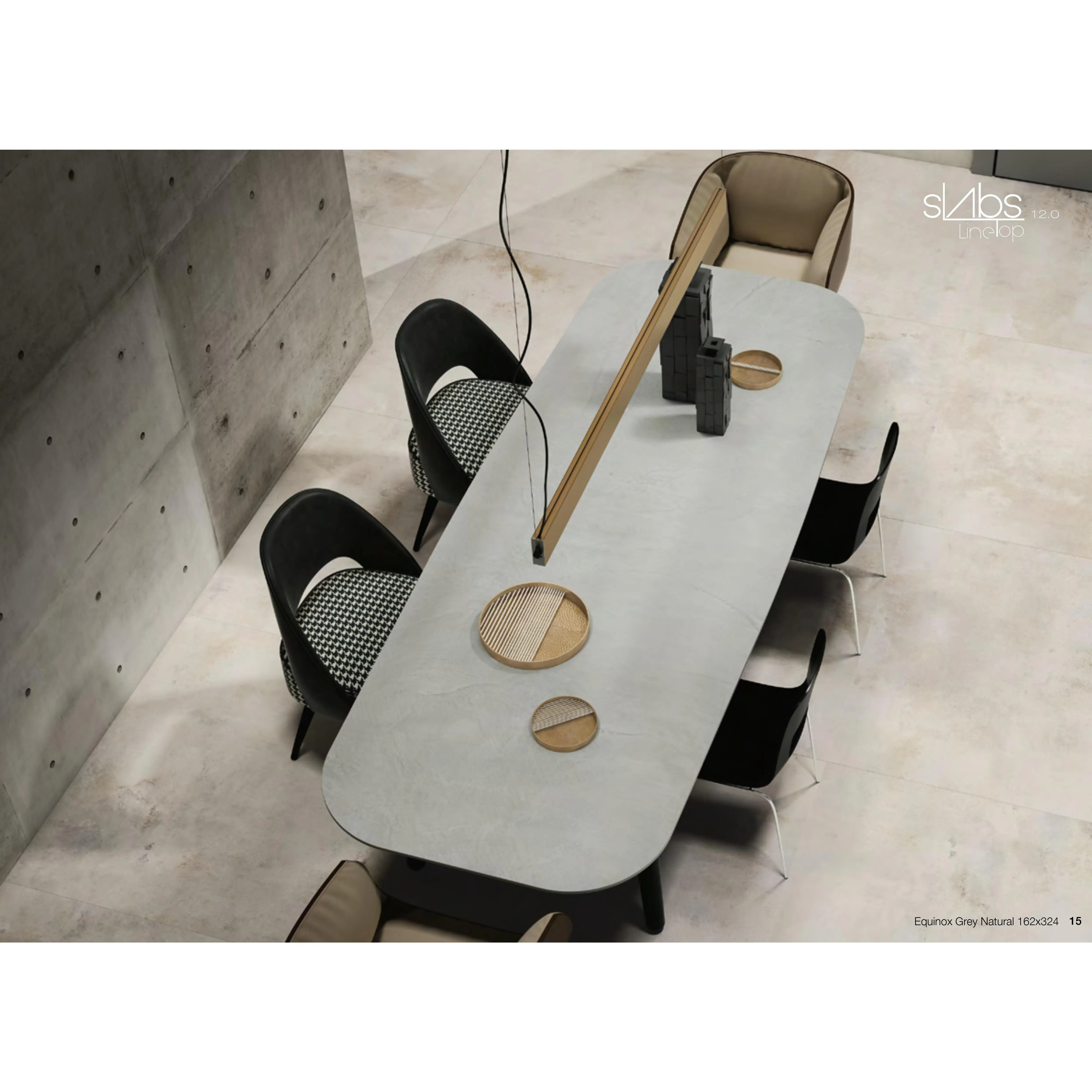 APAVISA Slab 12 mm Equinox  Grey Natural  127,56 x 63,78 - 56.5 SqFt