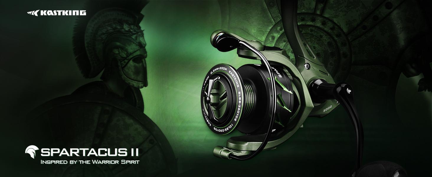 KastKing Spartacus II Baitcasting Fishing Reel,Reel Combo,6oz Ultralight Baitcaster Reel,spinning Super Smooth with 17.6 LB Carbon Fiber Drag, 7.2:1 Gear Ratio, 39mm Palm Perfect Lower Profile Design For Beginner Fishing Reel KastKing Spartacus II Baitcasting Fishing Reel,Reel Combo,6oz Ultralight Baitcaster Reel,spinning Super Smooth with 17.6 LB Carbon Fiber Drag, 7.2:1 Gear Ratio, 39mm Palm Perfect Lower Profile Design For Beginner Fishing Reel