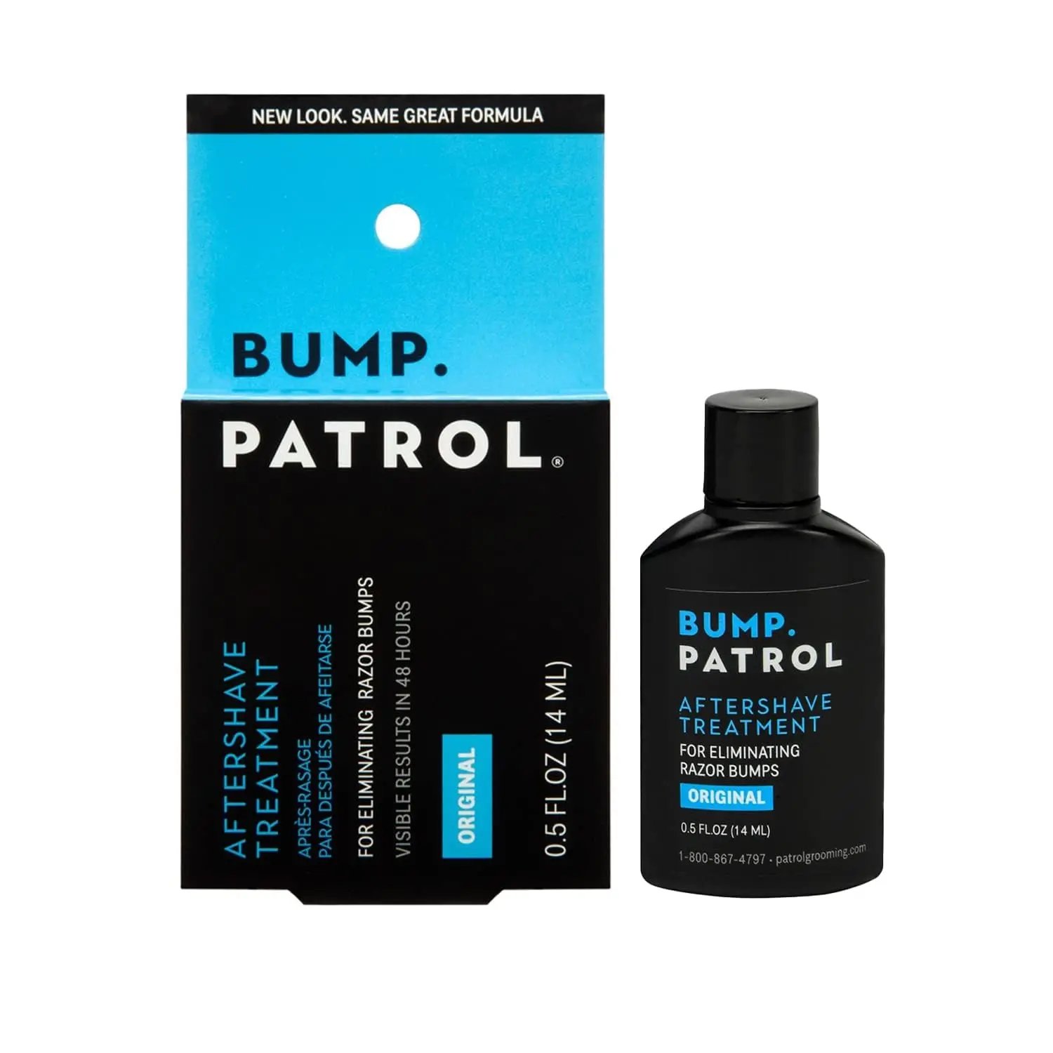 Bump Patrol Aftershave Treatment for Razor Bumps & Ingrown Hairs - Soothing & Moisturizing Serum with Salicylic Acid & Shea, Original Formula for Men, 0.5 oz, Cleanser, Moisture, Lavender, Silky