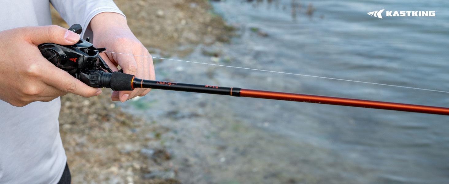 KastKing Brent Chapman Casting Rod and Reel Combo, Tailored Tackle Kits, IM6 Graphite 2Pc Blanks, 5.2:1 Gear Ratio, 9 + 1/5 + 1 Ball Bearings, Stainless Steel Guides, EVA Handles