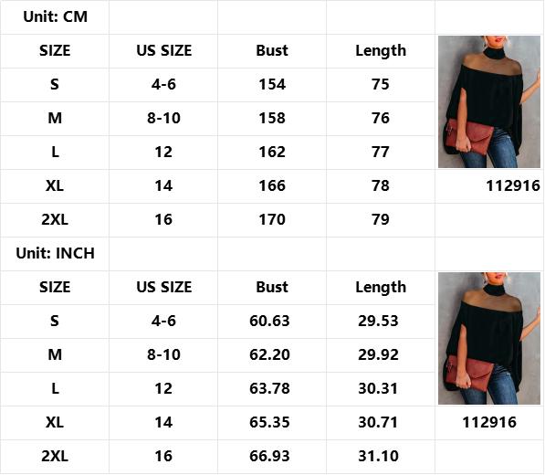 Women's Batwing Sleeves See-Through High-Neck Blouse – Minimalist, Casual Comfort for Everyday Wear casual long sleeve knit top The size is too big, it is recommended to order a smaller size