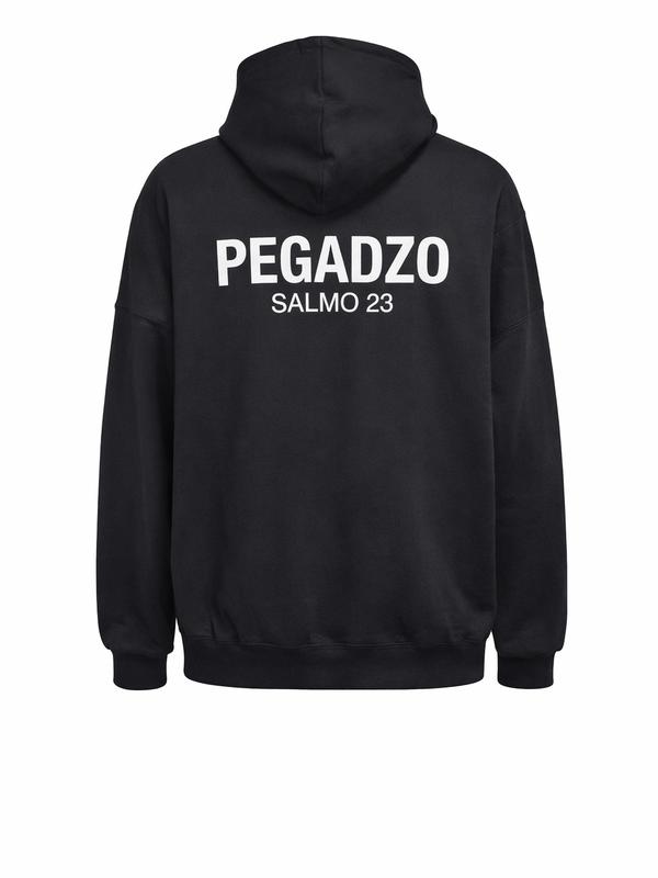 PEGADZO Hoodie Premium Salmo 23 – Alto Relieve Brick 600 & Gold Metálico (Drop Limitado) Menswear Sweatshirts Long Sleeve Casual