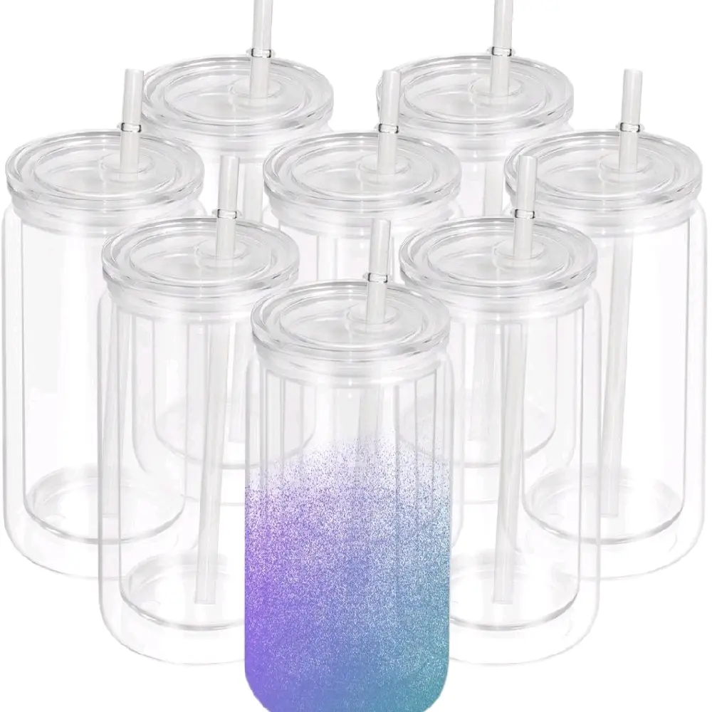 16 oz Acrílic snowglobe cup Bottles 16 oz Acrílic snowglobe cup Bottles