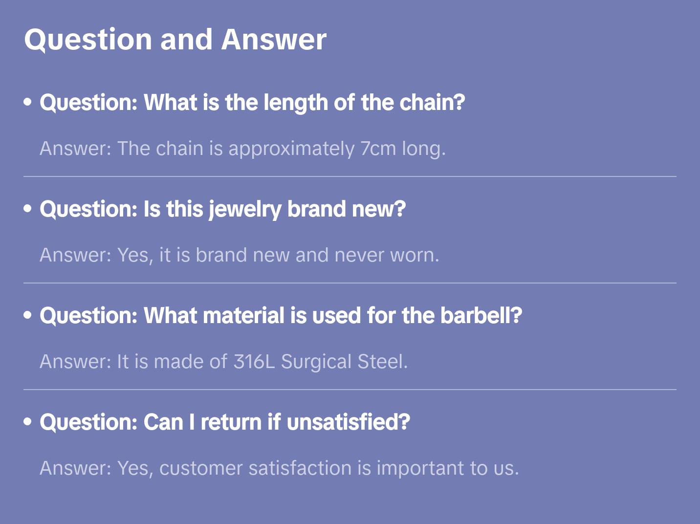 Steel Chain Linked Marquise Gemmed Owl Cartilage Tragus Helix Barbell Jewelry