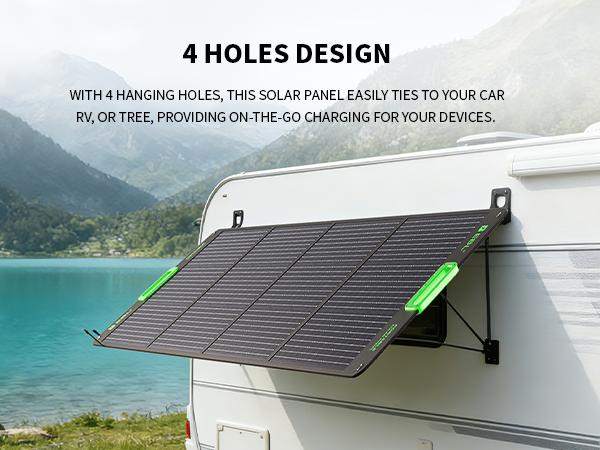 EBL 200W Solar Panel - Foldable Portable Charger with 4 Kickstands | Pro-Grade Off-Grid Power for RV, Camping & Emergencies