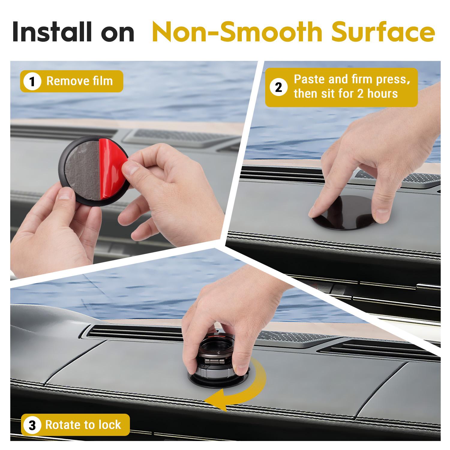 ​360° Rotating Foldable Magnetic Car Phone Holder for iPhone 15/14/13/12 - Zinc Alloy MagSafe Mount with Universal Vacuum Suction for All Cars & Phones