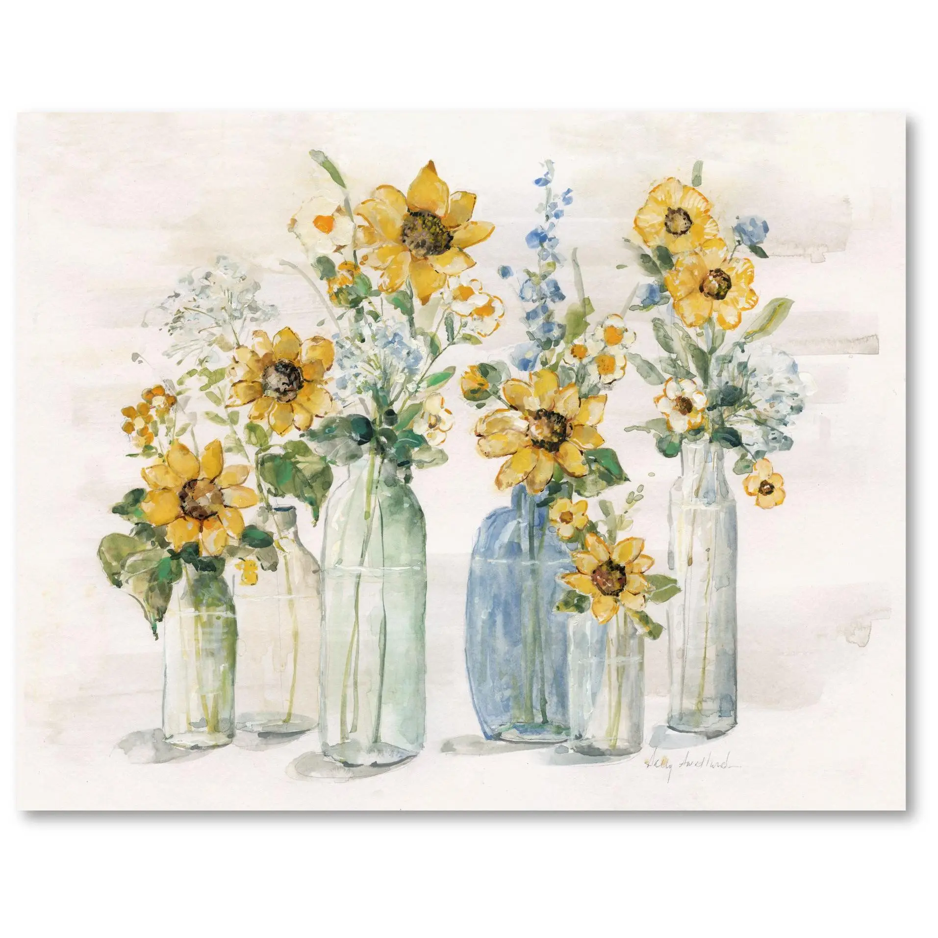 Courtside Market Sunflower Spectacular 16x20 Canvas Wall Art