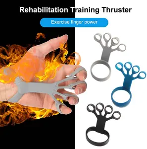 Silicone Grip Device Finger Exercise Stretcher Arthritis Hand Grip Trainer Strengthen Rehabilitation Training To Relieve Pain Food Grade
