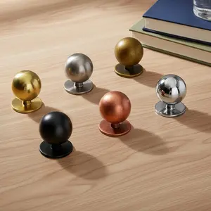 12Pack Sleek Round Antique Brass Cabinet Knobs Retro Minimalist Hardware for Stylish Home Enhancement Doorknob