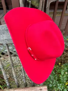 Serratelli Mesa Magenta Cattleman Crease Pure Wool Cowboy Hat