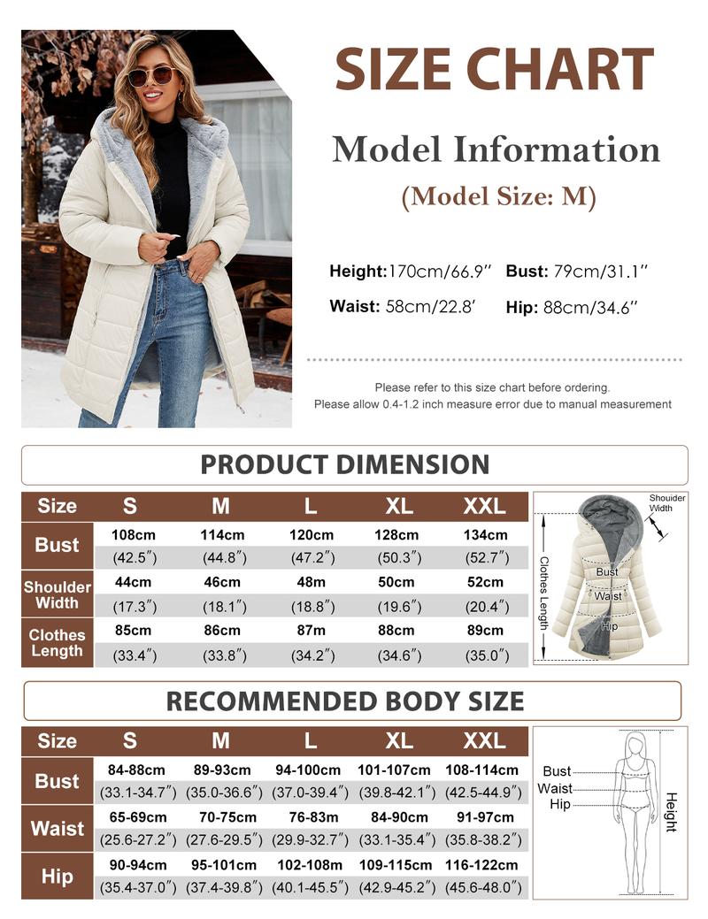 Women's Winter Windproof Fur Warm Slim Fit Down Jacket - Waterproof Long Ski Coat for Commuting FallFreshness  #outdoorfun