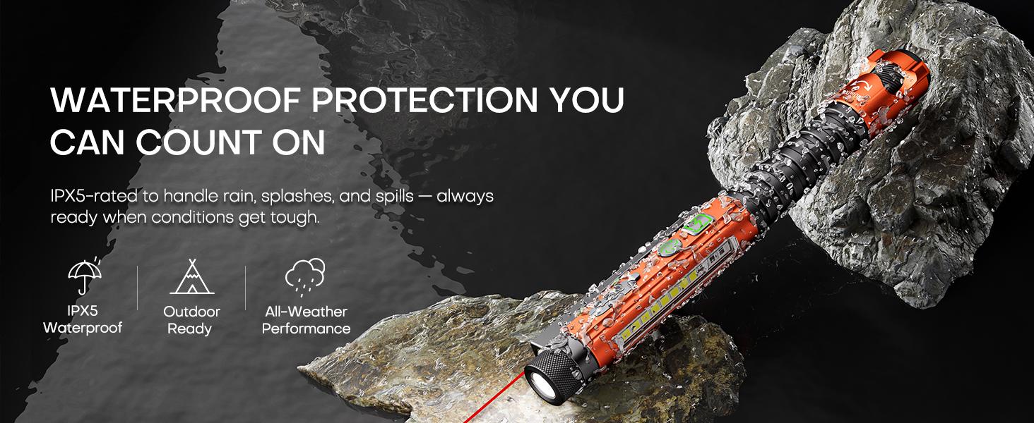 EDC Flashlight Rechargeable,800 Lumen Small Flashlight with Magnetic Clip & Base, 11 Modes LED Flashlight,Glass Breaker&Bottle Opener, USB-C Flashlight for Working,Home and Emergency