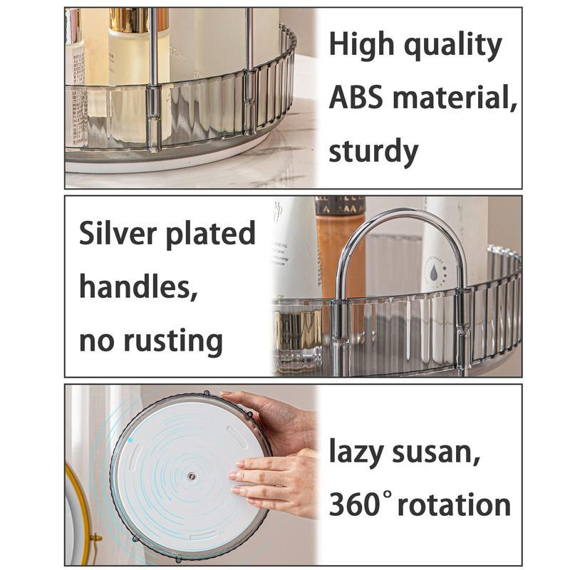 360° Rotating Makeup Organizer - Large Capacity Cosmetic and Skincare Dresser | Spinning Perfume Organizer Vanity Shelf for Makeup, Perfume, and Skincare (2 Tiers) ,Deals for you days