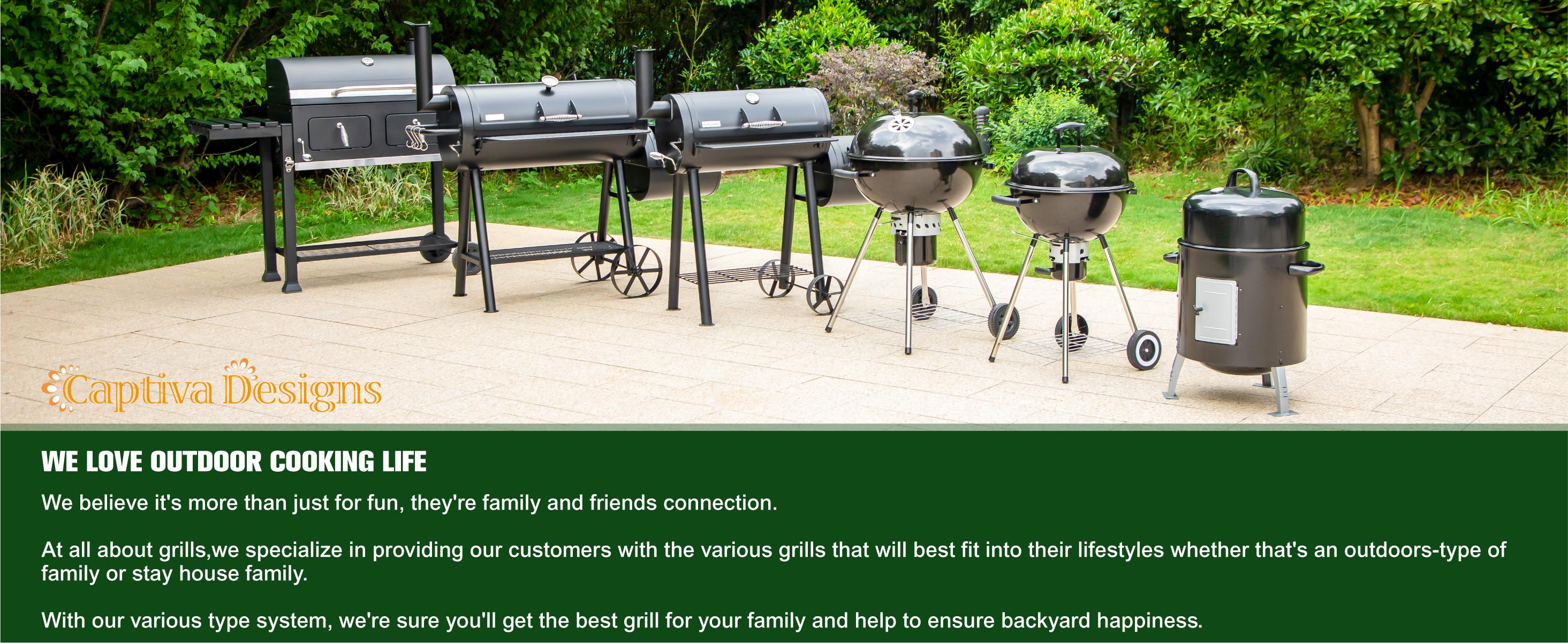 Outdoor Vertical Smoker, Wood Chunks Smoker with Thermometer for Outdoor Cooking,Grilling,Picnic,Camping and Party Barbecue Stainless Steel Durability