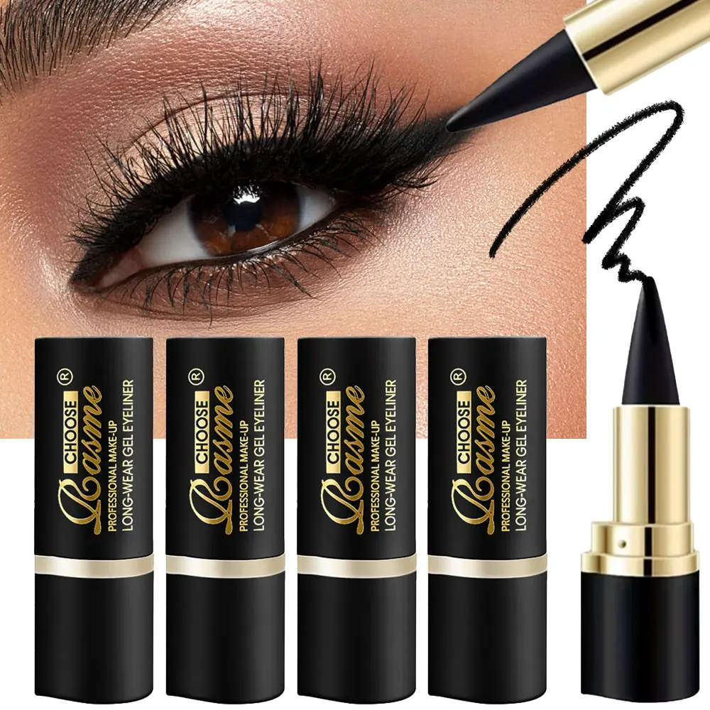 4pcs Eyeliner Balm, Smooth Matte Finish, Easy Application, Long-Lasting Wear, Perfect for Daily Use, Ideal for Beginners & Professionals, Longwear Eyeliner, Eye Makeup Product