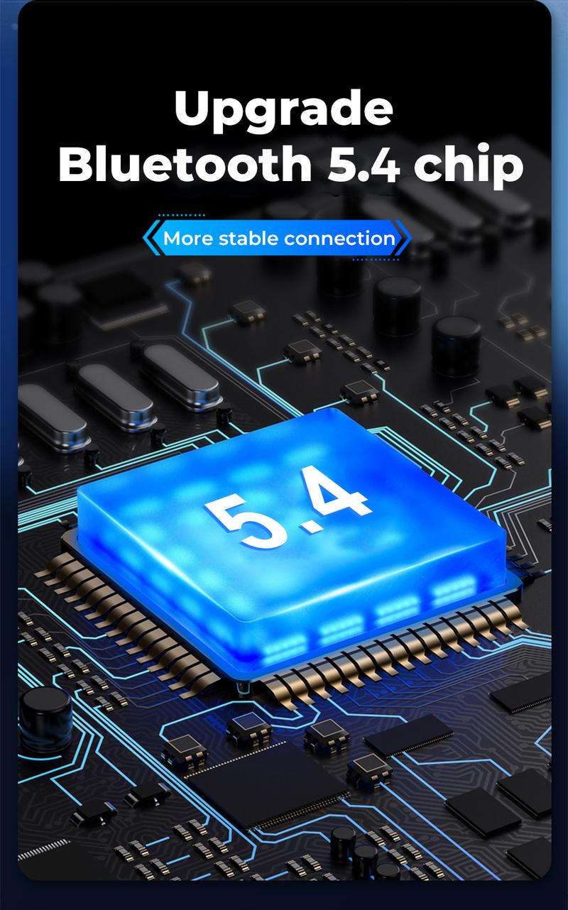 MINISO GM2pro Wireless Earbuds Bluetooth 5.4 Headphones, Earbuds Noise Cancelling, Energy Saving, IPX5 Waterproof With Mic, Gaming Earbuds 60 Hrs Playtime, Compatible For Android/iOS