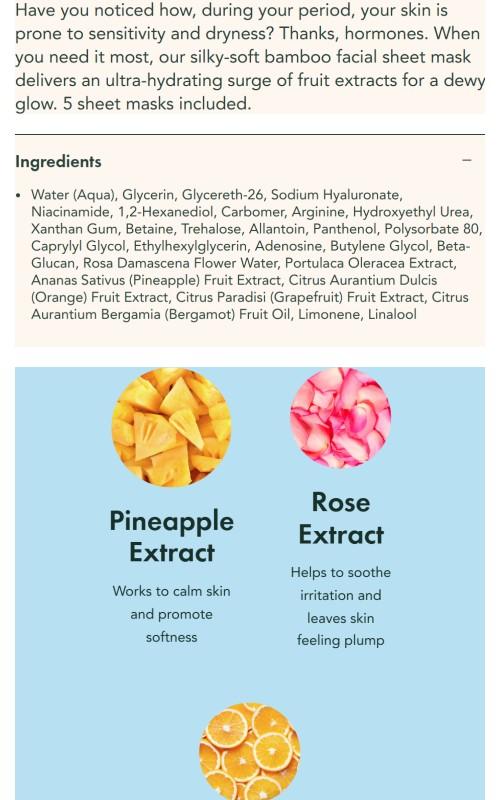 Hydration Face Masks