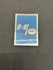 1978 1979 Oldsmobile Cutlass Supreme Header Panel Emblem Hurst Olds Chrome and Blue Metallic