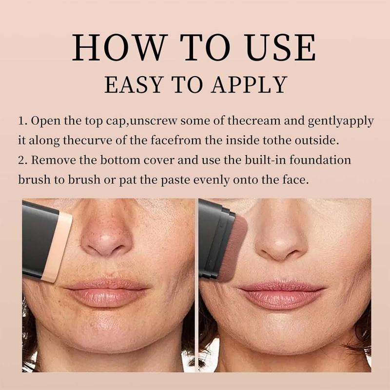 5-color Dual - Ended Eraser Foundation Stick -Multi - Use Concealer & Highlighter for Acne Marks , Nose Contour Flawless Makeup Finish - Versatile Cosmetic Tool , daily gift