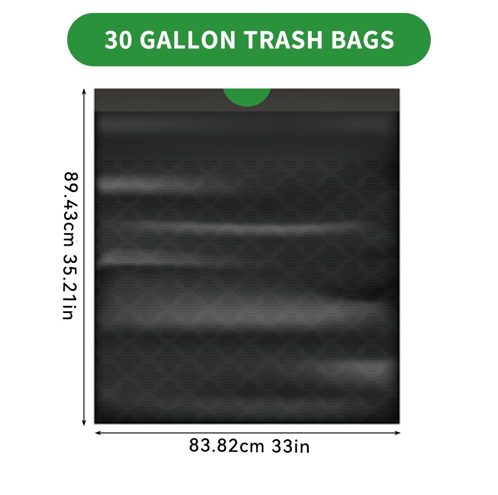 Scotts 30 Gallon Boxed Disposable Non Tear Black Large Drawstring Trash Bags, For Large Kitchen Trash Can, Ultra Strong 113.5L Multipurpose Cleaning Supplies For Industrial, Garden, Home, Commercial - Durable, Leak-Proof, Easy To Use Garbage Bags