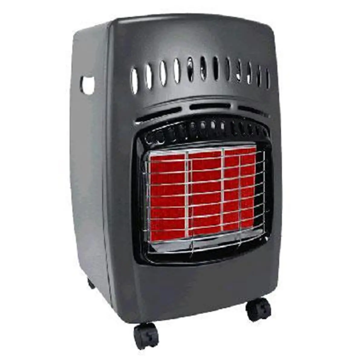 World Marketing GCH480 CG Propane Cabinet Heater - 18,000 BTU Adjustable Heater with Auto Shut-Off, Piezo Ignition, Built-In Hose, 20 lb. Tank Compatibility, Pressure Regulator, 60-Hour Operation Capability, 18,000 Btu's