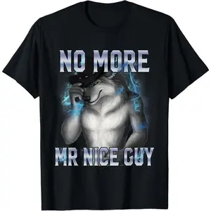 Funny Alpha Wolf Meme T-Shirt |  Unisex Graphic Tee |   Sarcastic Humor Casual Wear for Men & Women