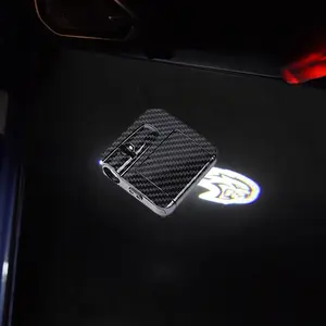 2PCS LED Car Door Logo Welcome Light Laser Projector Ghost Shadow Lamp for Dodge Charger Avenger Magnum SRT Hellcat Accessories(Battery Not Included)